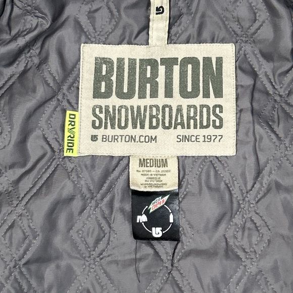 BURTON Dryride Bliss Down Jacket Women's Size Medium SnowBoarding Ski Blue‎ Geo - Picture 7 of 16